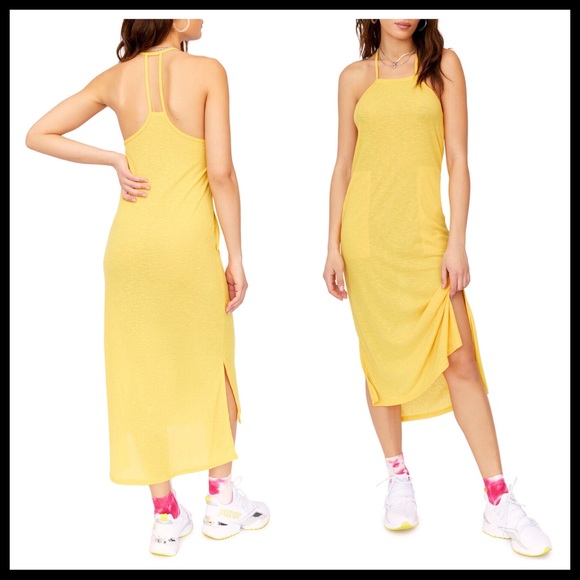 FREE PEOPLE MAXI MIDI SLIP TANK SUN DRESS A2C - Picture 8 of 9